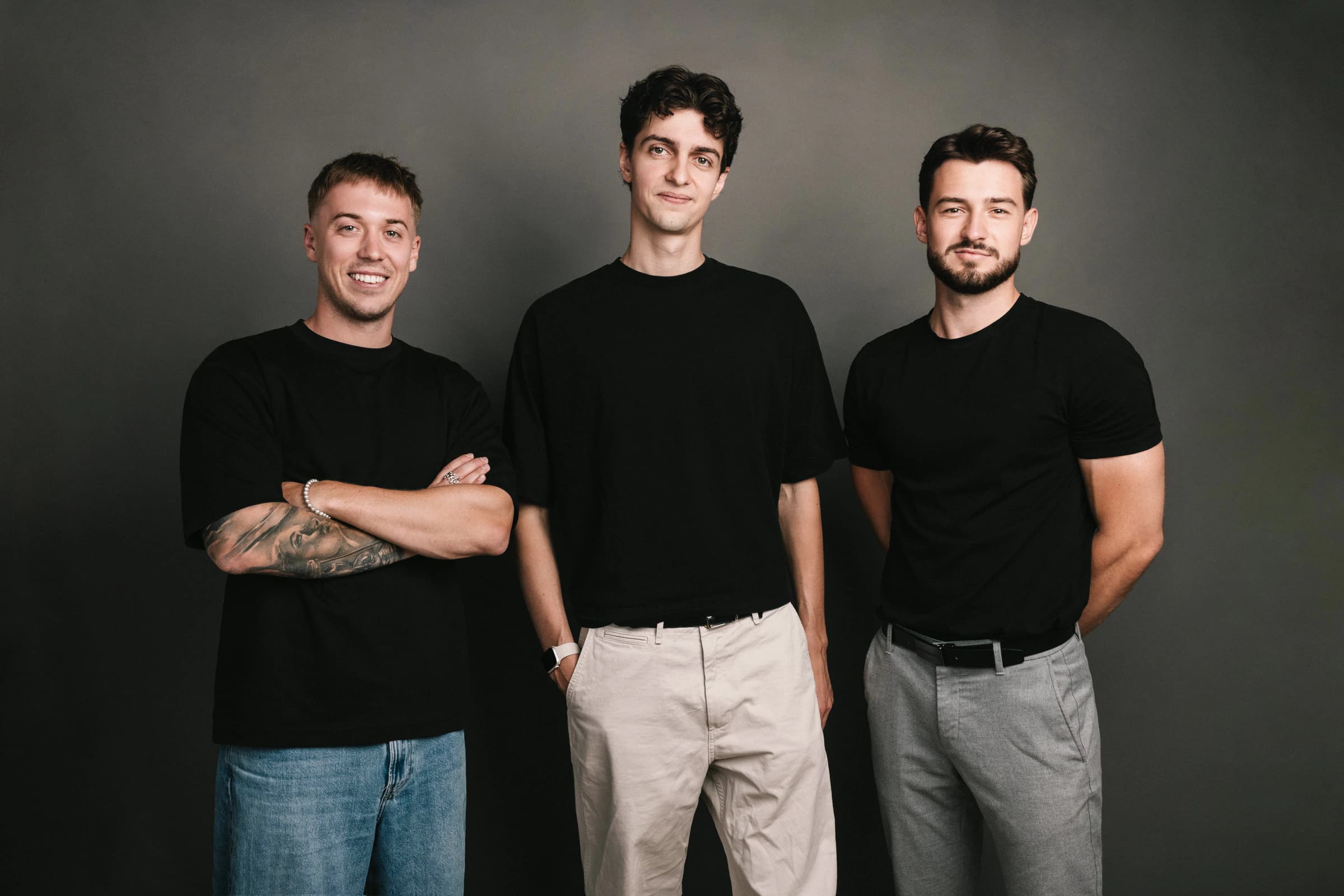 Tomas Placko, Viktor Kacenak and Jaro Suranyi, the co-founders of Fayne